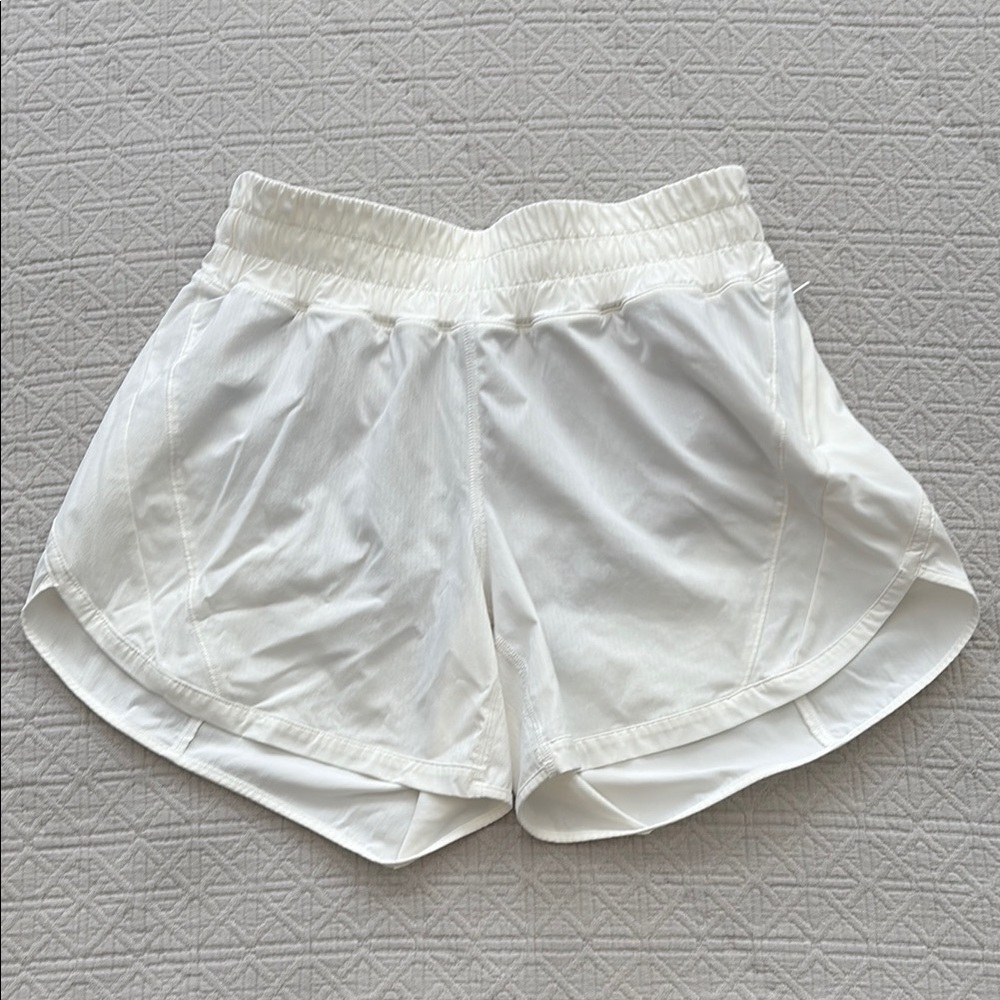 Lululemon Athletica White Athletic Shorts Elastic Waist 6